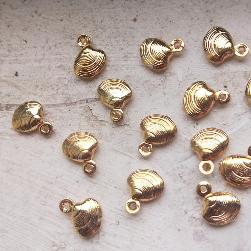 5/10/15 bucăți din aliaj de zinc, aur, cochilie mici, metal, brelocuri, bijuterii, brățară, cercei, colier, pandantiv, fabricarea de farmec