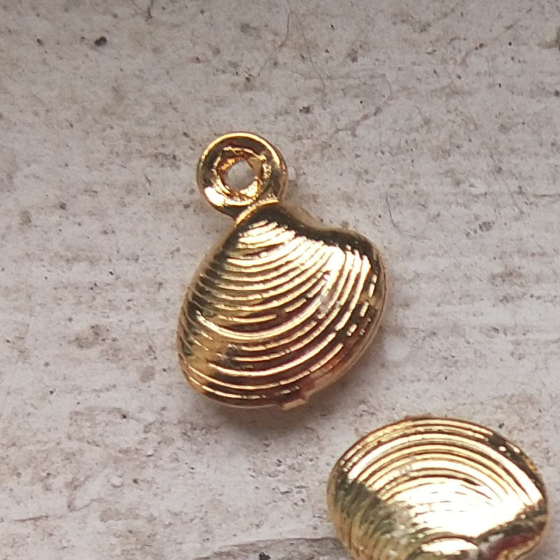 5/10/15 bucăți din aliaj de zinc, aur, cochilie mici, metal, brelocuri, bijuterii, brățară, cercei, colier, pandantiv, fabricarea de farmec