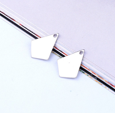 10 vnt. Paprasti geometriniai rombo auskarai žavesio lydinio radiniai Minimalizmo karoliai apyrankės pakabukas papuošalų priedas