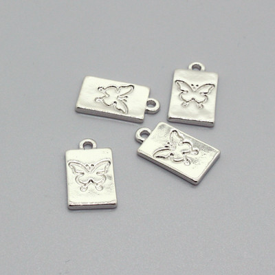 10 buc/lot drăguț din aliaj geometric sculptat cercei fluture farmece DIY animal brățară cercei pandantive accesoriu bijuterii lucrate manual