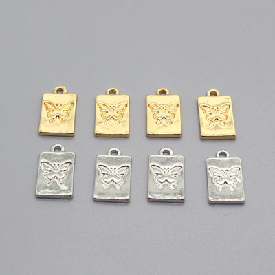 10 buc/lot drăguț din aliaj geometric sculptat cercei fluture farmece DIY animal brățară cercei pandantive accesoriu bijuterii lucrate manual