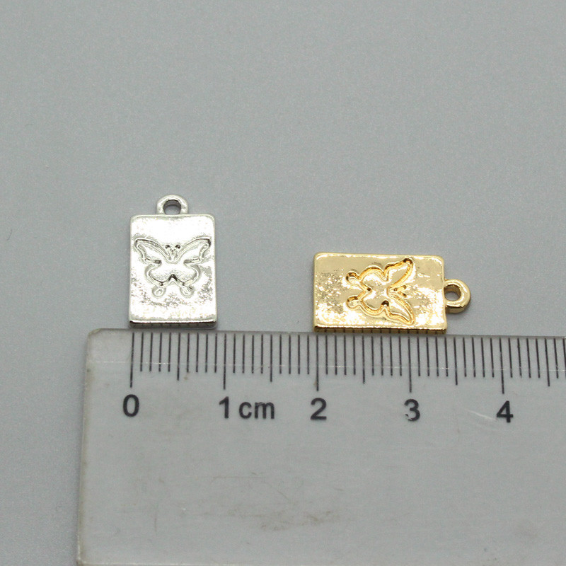 10 buc/lot drăguț din aliaj geometric sculptat cercei fluture farmece DIY animal brățară cercei pandantive accesoriu bijuterii lucrate manual