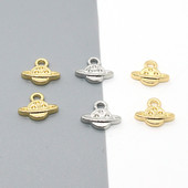 10 buc/lot drăguț mini planetă mică cercei din aliaj brelocuri DIY Kawaii cercei brățară colier pandantive accesoriu pentru bijuterii