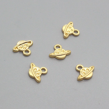 10 τμχ/παρτίδα Cute Mini Small Planet Earring Alloy Charms Σκουλαρίκια DIY Kawaii Σκουλαρίκια Βραχιόλι Κολιέ Μενταγιόν Αξεσουάρ για κοσμήματα