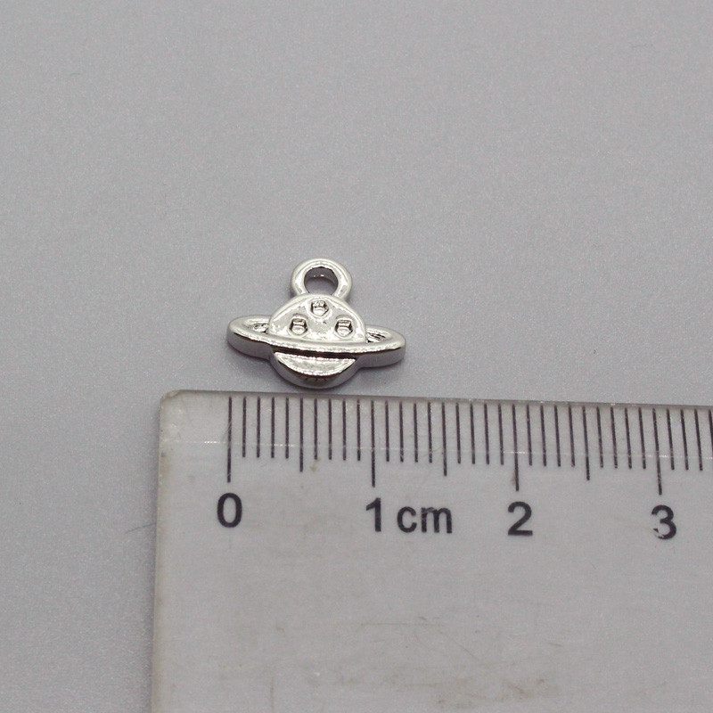 10 buc/lot drăguț mini planetă mică cercei din aliaj brelocuri DIY Kawaii cercei brățară colier pandantive accesoriu pentru bijuterii