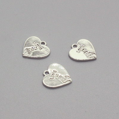 10 bucăți coreeană inimă dragoste gesturi aliaj cercei breloc bricolaj drăguț inimi mici pandantiv pentru cercei breloc bijuterii de mână accesoriu
