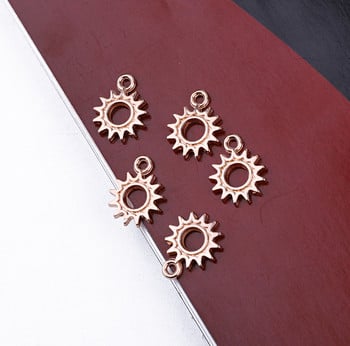 20 τμχ Fashion Golden Hollow Sun Earring Alloy Charms DIY Small Eardrop βραχιόλι Punk κοσμήματα Μάρκα