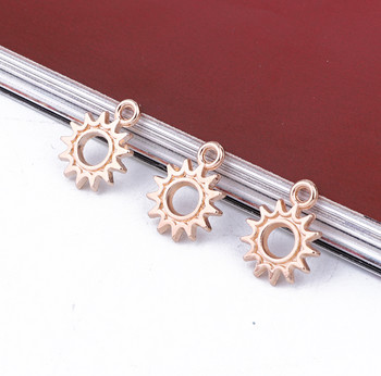 20 τμχ Fashion Golden Hollow Sun Earring Alloy Charms DIY Small Eardrop βραχιόλι Punk κοσμήματα Μάρκα