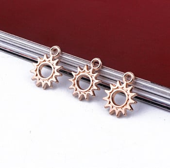 20 τμχ Fashion Golden Hollow Sun Earring Alloy Charms DIY Small Eardrop βραχιόλι Punk κοσμήματα Μάρκα