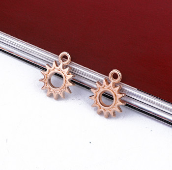 20 τμχ Fashion Golden Hollow Sun Earring Alloy Charms DIY Small Eardrop βραχιόλι Punk κοσμήματα Μάρκα