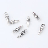 10 бр. Пънк древна конусна обеца Чар Находки от сплав Тибетски обеци Гривна Висулка Направете бижута Аксесоари