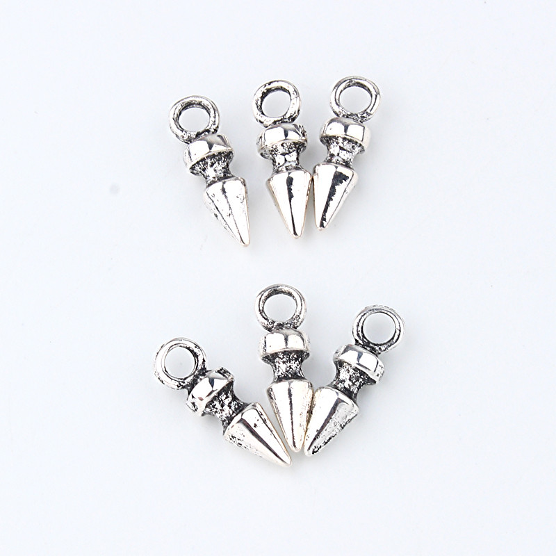 10 бр. Пънк древна конусна обеца Чар Находки от сплав Тибетски обеци Гривна Висулка Направете бижута Аксесоари