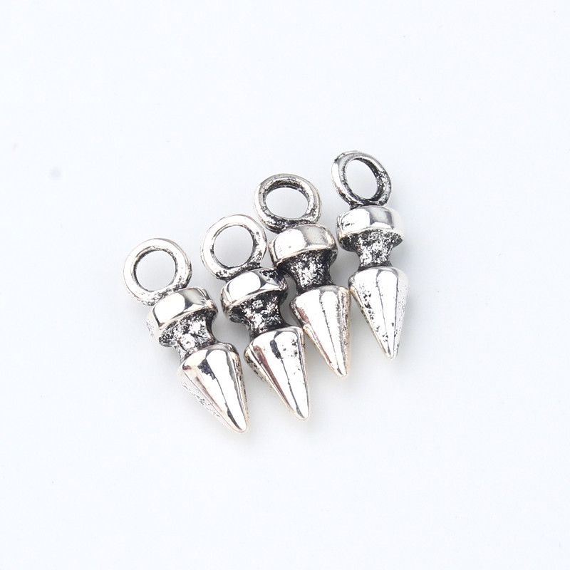 10 бр. Пънк древна конусна обеца Чар Находки от сплав Тибетски обеци Гривна Висулка Направете бижута Аксесоари