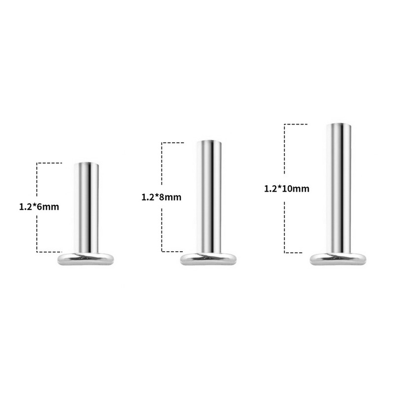 1 vnt G23 titano opalo cirkonio auskarai Tragus Helix kremzlės krištolo brangakmenių auskarai, smeigtukai Labret bar žiedas kūno auskarų vėrimas papuošalai