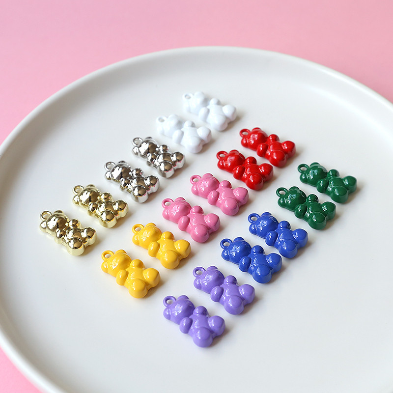 2 buc 11x20mm INS Pictura Urs Brelocuri din metal Diy Moda Simplă Cercei Brățară Pandantive Conector Bijuterii Accesorii