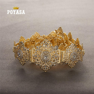 Caftan marocan șic pentru nuntă, curea metalică de culoare auriu și argintiu, pentru curea de lux pentru femei, lanț de curele cu lungime reglabilă