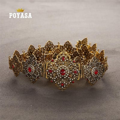 Caftan marocan șic pentru nuntă, curea metalică de culoare auriu și argintiu, pentru curea de lux pentru femei, lanț de curele cu lungime reglabilă