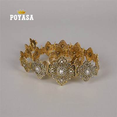 Caftan marocan șic pentru nuntă, curea metalică de culoare auriu și argintiu, pentru curea de lux pentru femei, lanț de curele cu lungime reglabilă