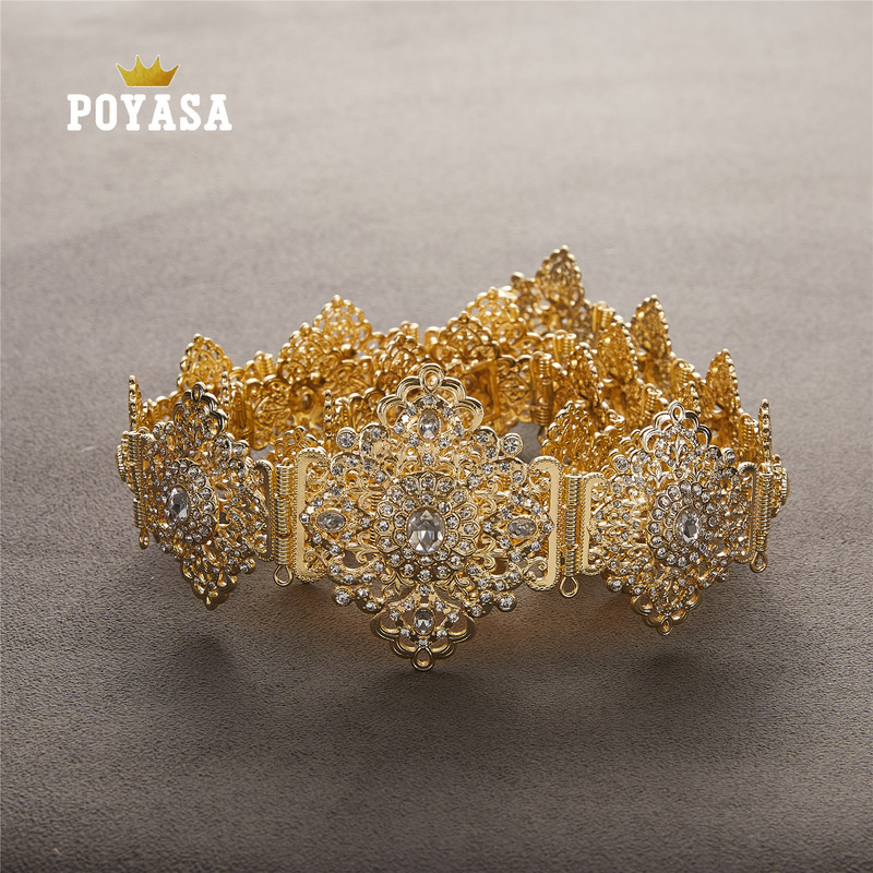 Caftan marocan șic pentru nuntă, curea metalică de culoare auriu și argintiu, pentru curea de lux pentru femei, lanț de curele cu lungime reglabilă