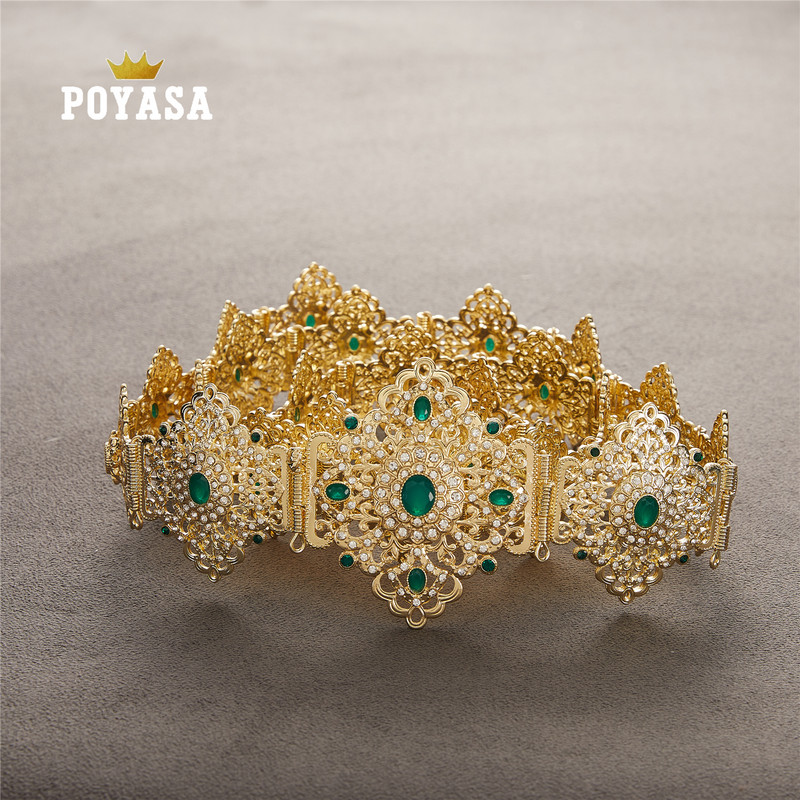 Caftan marocan șic pentru nuntă, curea metalică de culoare auriu și argintiu, pentru curea de lux pentru femei, lanț de curele cu lungime reglabilă