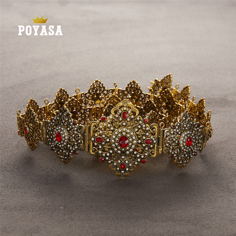 Caftan marocan șic pentru nuntă, curea metalică de culoare auriu și argintiu, pentru curea de lux pentru femei, lanț de curele cu lungime reglabilă