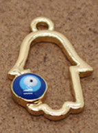 5 buc Hollow Moon Heart Love Evil Eye Charms cheie simplă stea Fatima brățară de mână colier pandantiv accesoriu bijuterii DIY