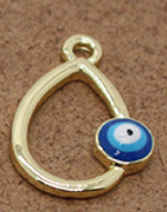 5 buc Hollow Moon Heart Love Evil Eye Charms cheie simplă stea Fatima brățară de mână colier pandantiv accesoriu bijuterii DIY