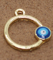 5 buc Hollow Moon Heart Love Evil Eye Charms cheie simplă stea Fatima brățară de mână colier pandantiv accesoriu bijuterii DIY