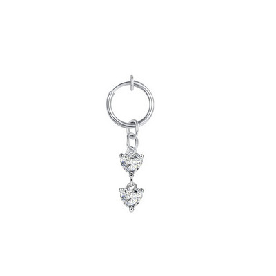 1 buc Inel pentru buric fals cu fluture Clip de piercing pentru buric fals pe ombilical Clip de cercei pentru cartilaj fals pentru buric