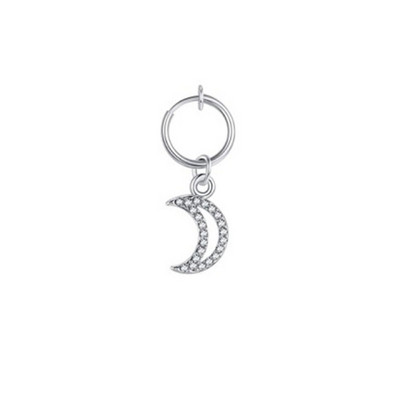 1 buc Inel pentru buric fals cu fluture Clip de piercing pentru buric fals pe ombilical Clip de cercei pentru cartilaj fals pentru buric