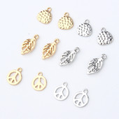 10 buc. Cercei cu picătură de frunze goale de epocă Breloc din aliaj Colier mic simplu, brăţară, pandantiv, accesoriu, bijuterii lucrate manual.