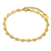 Elegáns Butterfly Charm Chain Bokaláncok Női, Heart Links Boka, Nem Allergia Rozsdamentes acél Nyári vakáció Strandékszerek