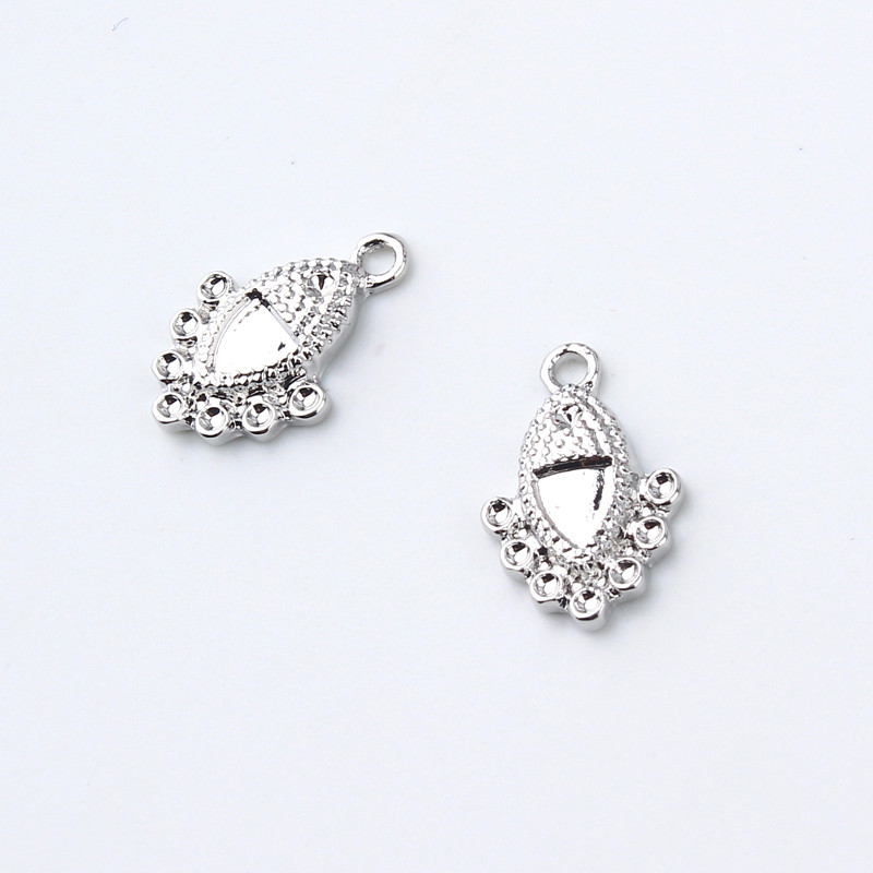 10 buc. Brelocuri pentru cercei cu ciucuri cu coadă clasică, accesorii pentru pandantiv din aliaj, cercei cu picătură în formă de evantai retro, brăţară, accesorii pentru bijuterii