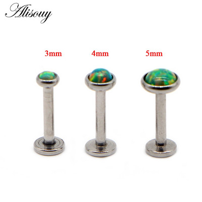 1 db 16G Opál Piercing Labret Stud Langue Lip Stud Piercing Fül Porc Fül Stud Ombligo Fülbevaló Fül Piercing Testékszer