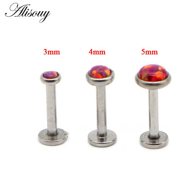 1 db 16G Opál Piercing Labret Stud Langue Lip Stud Piercing Fül Porc Fül Stud Ombligo Fülbevaló Fül Piercing Testékszer