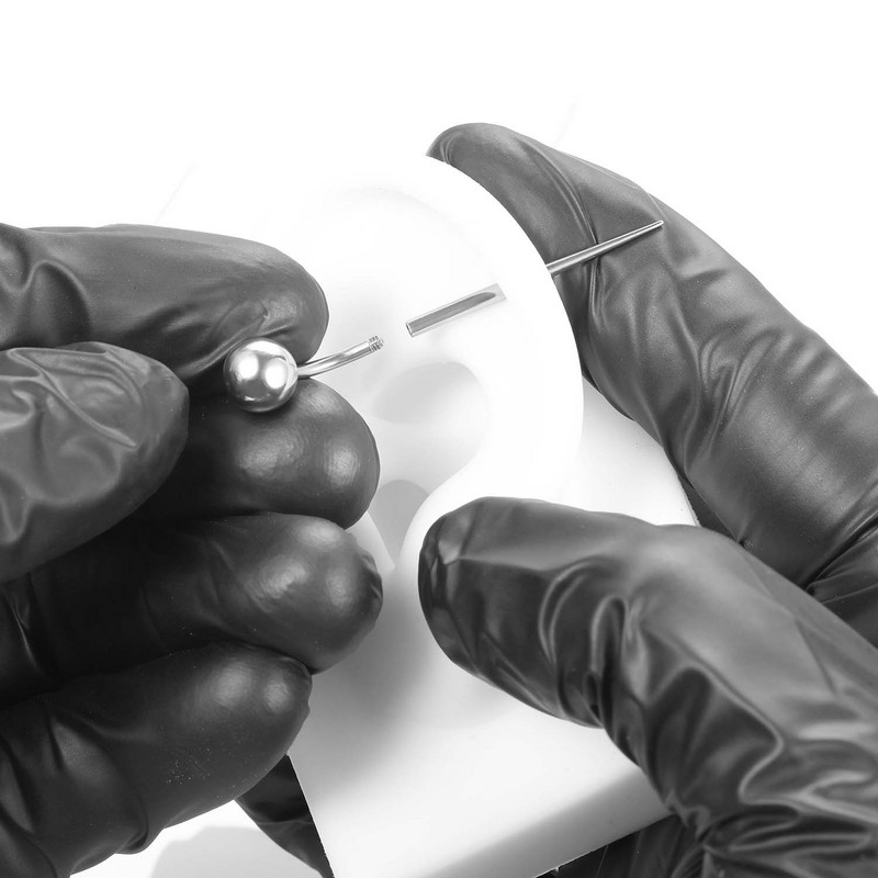 Perforare din oțel inoxidabil Tijă de ghidare auxiliară Tijă de filet Piercing Tatuaj Buric Unghie Inele pentru buze Tijă de legătură