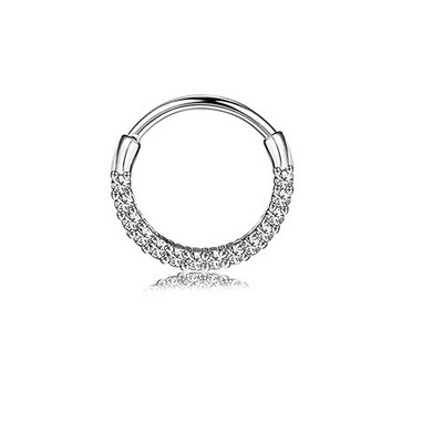 1 buc. Inele 16G Septum Clicker Inele cu segmente cu balamale pentru nas Inele pentru cartilaj Tragus Hoop Helix Cercei Daith Bijuterii piercing la nas