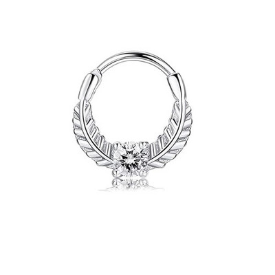 1 buc. Inele 16G Septum Clicker Inele cu segmente cu balamale pentru nas Inele pentru cartilaj Tragus Hoop Helix Cercei Daith Bijuterii piercing la nas