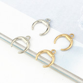 5 buc din aliaj de corn de taur cercei din metal brelocuri conector constatări bricolaj pandantiv se potrivește brățară colier bijuterii accesorii C197