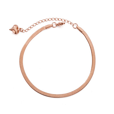 Bratara de glezna cu lanț de șarpe pentru femei, gleznă reglabilă, din oțel inoxidabil, bijuterii Boho