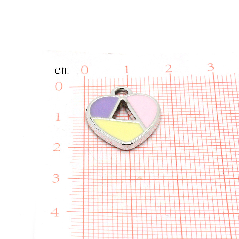 10 bucăți 21x17mm inimă goală din aliaj de dragoste farmece dulce dragoste cercei brățară pandantiv accesoriu decor bricolaj pentru bijuterii