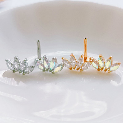 Zmija Pčela Leptir Cvijet Push in Labret Nit Threadless Usne Uho Hrskavice Conch Naušnice Unisex Body Piercing Nakit 16G 18G