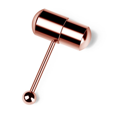 Inel vibrator pentru limbă Culori mixte Barbele drepte Piercing pentru corp Bijuterii Stud bară pentru limbă anodizat