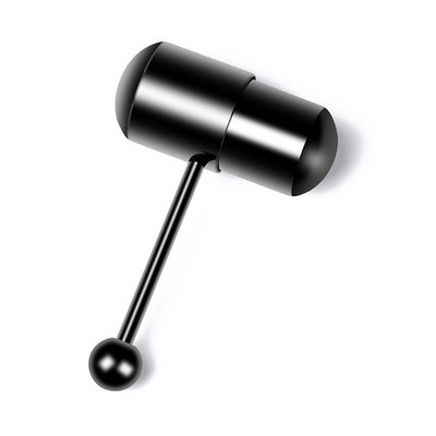 Inel vibrator pentru limbă Culori mixte Barbele drepte Piercing pentru corp Bijuterii Stud bară pentru limbă anodizat