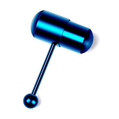 Inel vibrator pentru limbă Culori mixte Barbele drepte Piercing pentru corp Bijuterii Stud bară pentru limbă anodizat