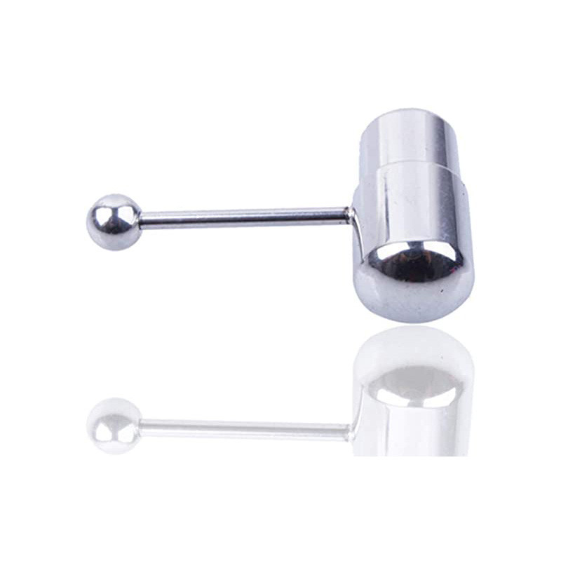 Inel vibrator pentru limbă Culori mixte Barbele drepte Piercing pentru corp Bijuterii Stud bară pentru limbă anodizat