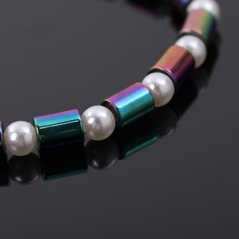 Kaalulangus Magnet jalavõrud Naistele Meestele Värvilised kivid Magnetteraapia Käevõrud Pahkluu Valu Leevendus Salendav Tervis Ehted