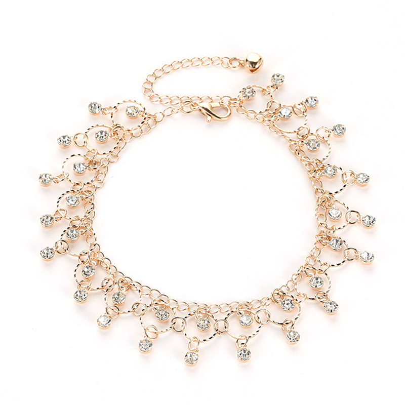 Foxanry New Fashion Beach Dance gleznă pentru femei fete design creativ ciucuri de cristal accesorii de bijuterii elegante de petrecere de vacanță