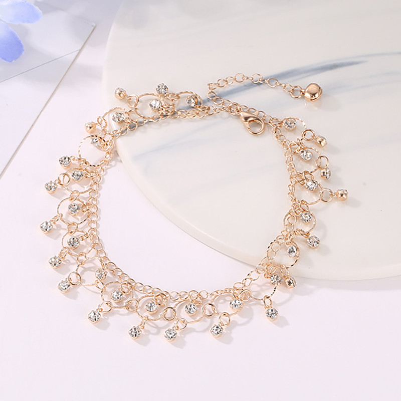 Foxanry New Fashion Beach Dance gleznă pentru femei fete design creativ ciucuri de cristal accesorii de bijuterii elegante de petrecere de vacanță