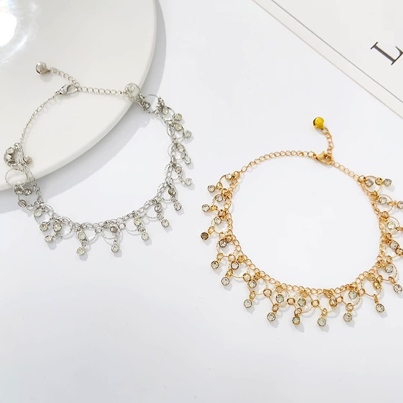 Foxanry New Fashion Beach Dance gleznă pentru femei fete design creativ ciucuri de cristal accesorii de bijuterii elegante de petrecere de vacanță